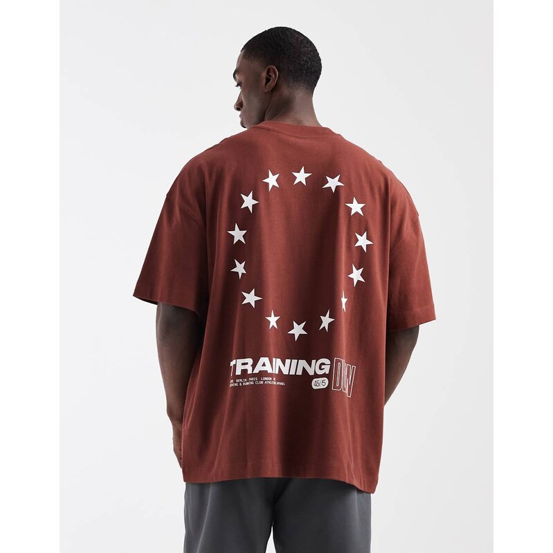 4505 heavyweight cotton oversized t-shirt with back graphic and