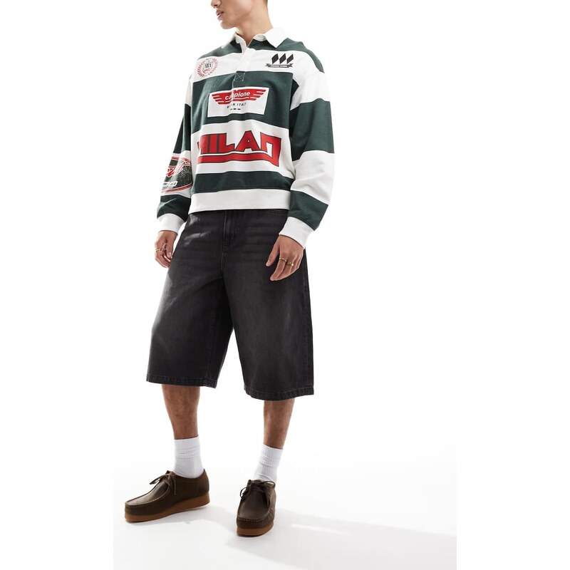 Cotton:On Super baggy jort in black