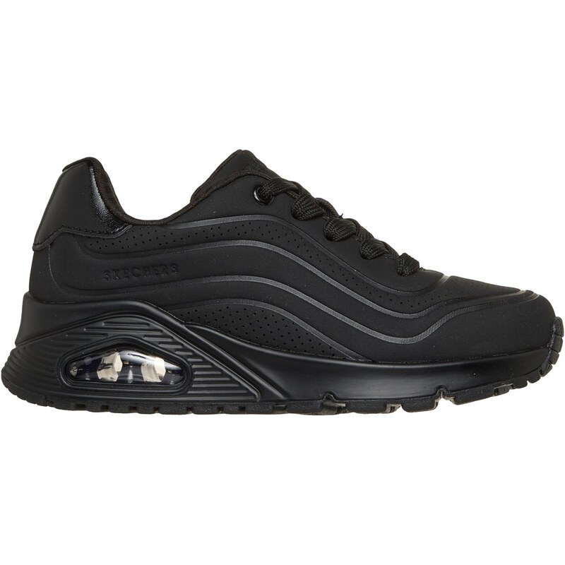 Skechers Dívky UNO Gen1 - Shimmer Wave Shoes v Černá, Velikost