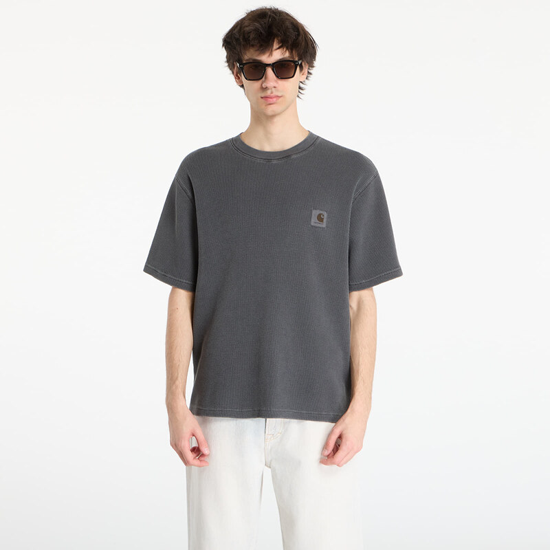 Tričko Carhartt WIP S/S Nelson Waffle T-Shirt UNISEX Black XS