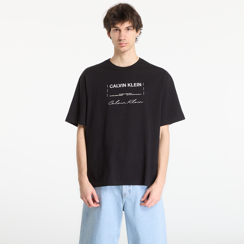 Tričko Calvin Klein Jeans 16S April Graphic Se Tee Black M