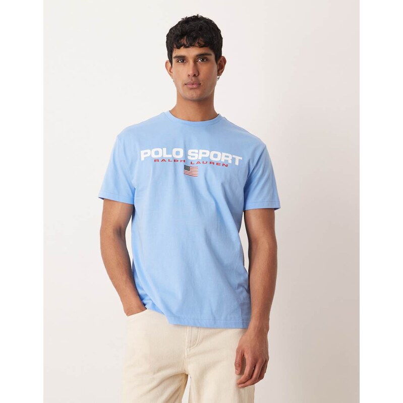 Polo Ralph Lauren Sport flag logo chest print t-shirt classic