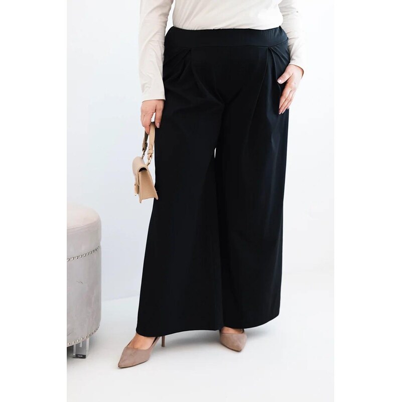 MladaModa Široké oversize kalhoty model 2274-1 černé 114428174