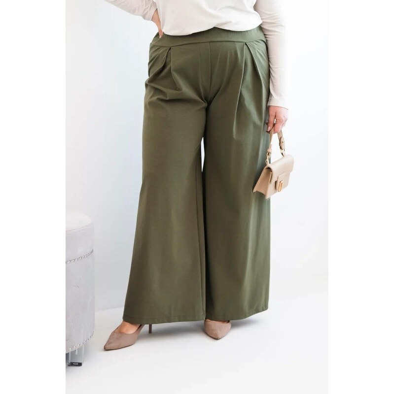 MladaModa Široké oversize kalhoty model 2274-1 barva khaki