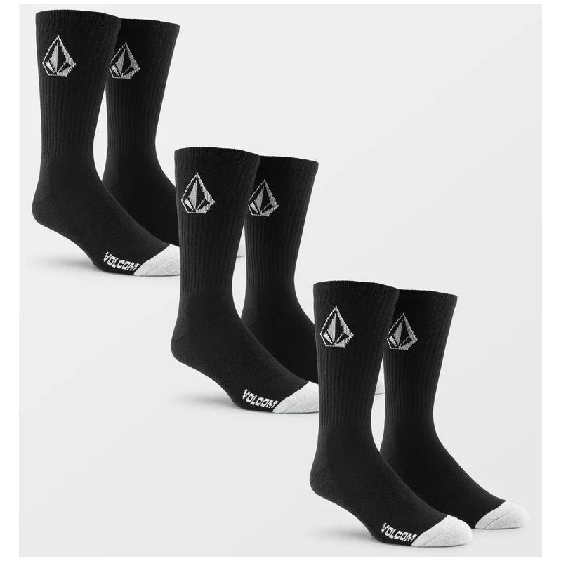 PONOŽKY VOLCOM Full Stone 3Pk - černá