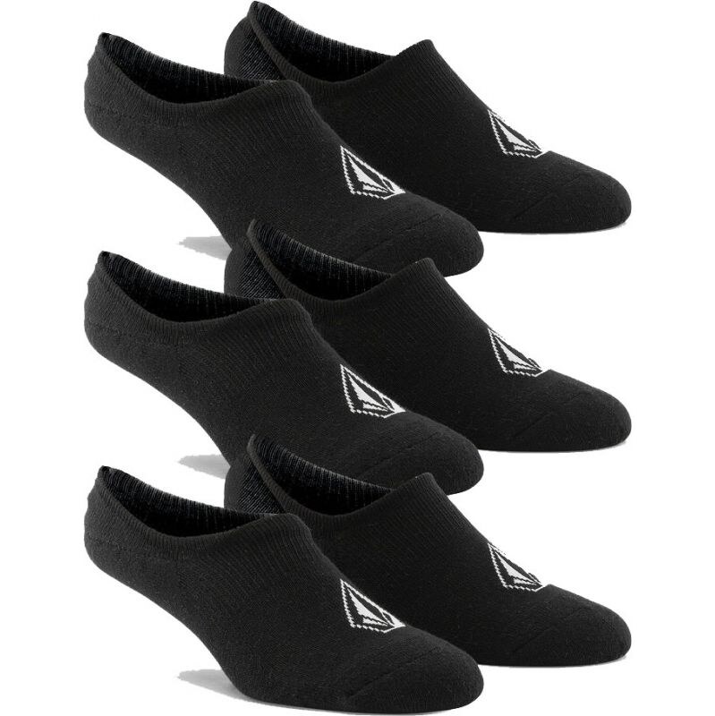PONOŽKY VOLCOM Stones Nshw 3Pk - černá