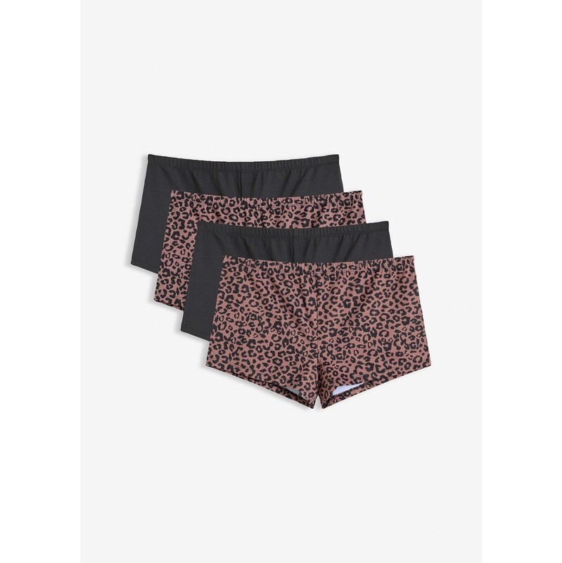 bonprix Dámské boxerky z hladkého mikrovlákna (4 ks v balení)