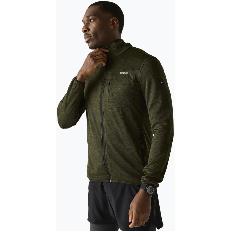Pánská trekingová mikina REGATTA Hillden Midlayer dark khaki