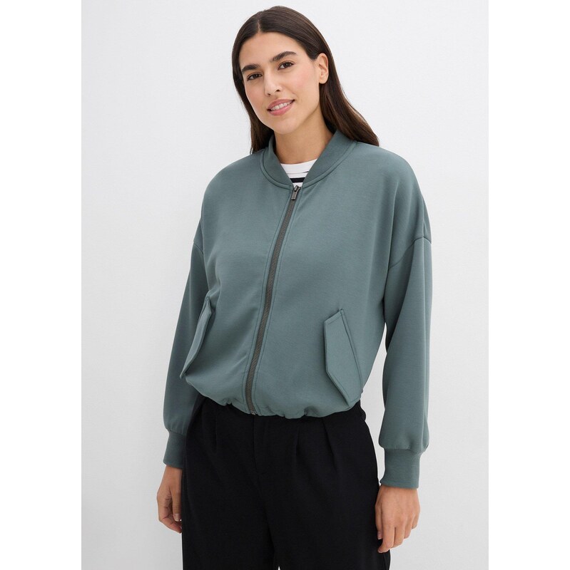 bonprix Oversize bluzon s materiálu scuba z měkké viskózové