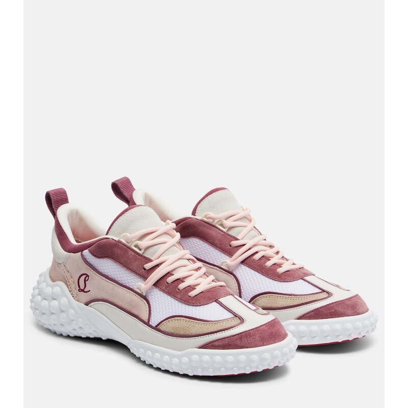 Christian Louboutin Mara suede and mesh sneakers