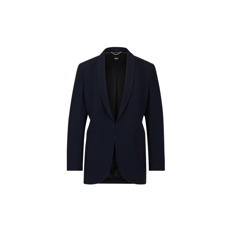 BOSS Regular-fit jacket with edge-to-edge front 114431725