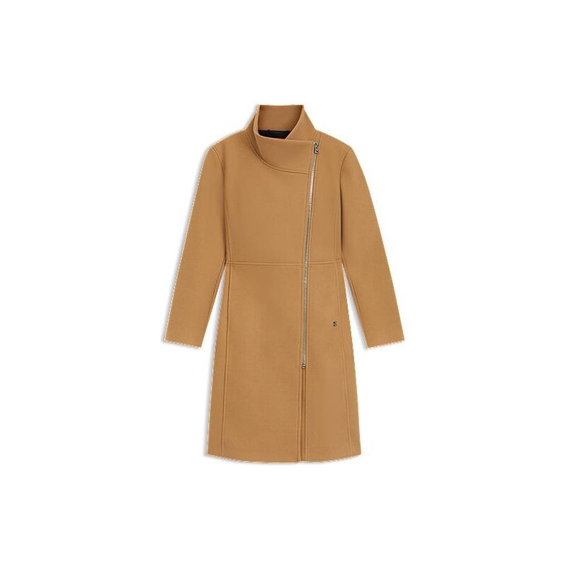 HUGO Regular-fit coat with asymmetric zip 114431783