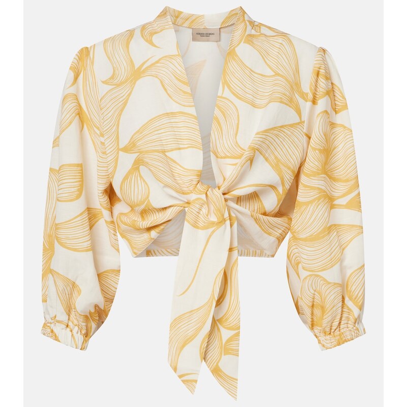 Adriana Degreas Printed crop top
