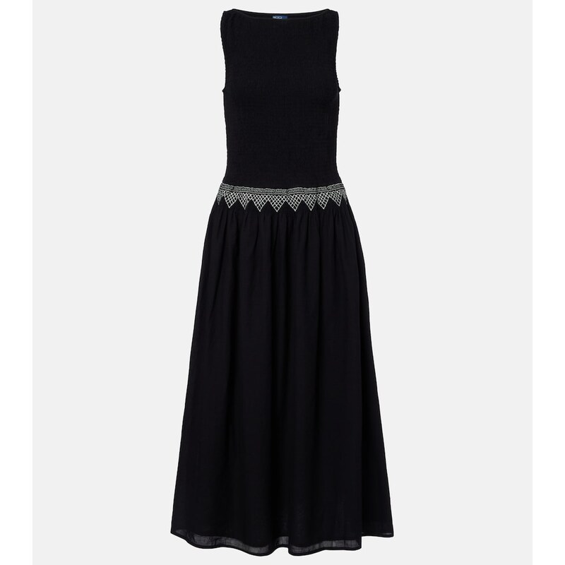Polo Ralph Lauren Embroidered cotton voile midi dress