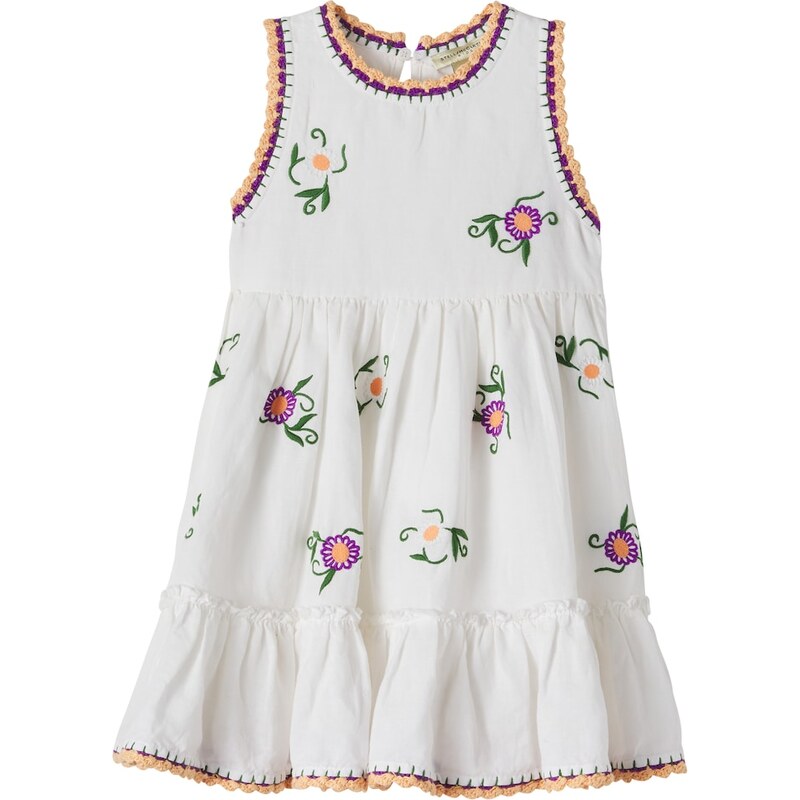 Stella McCartney Kids Embroidered linen and cotton dress