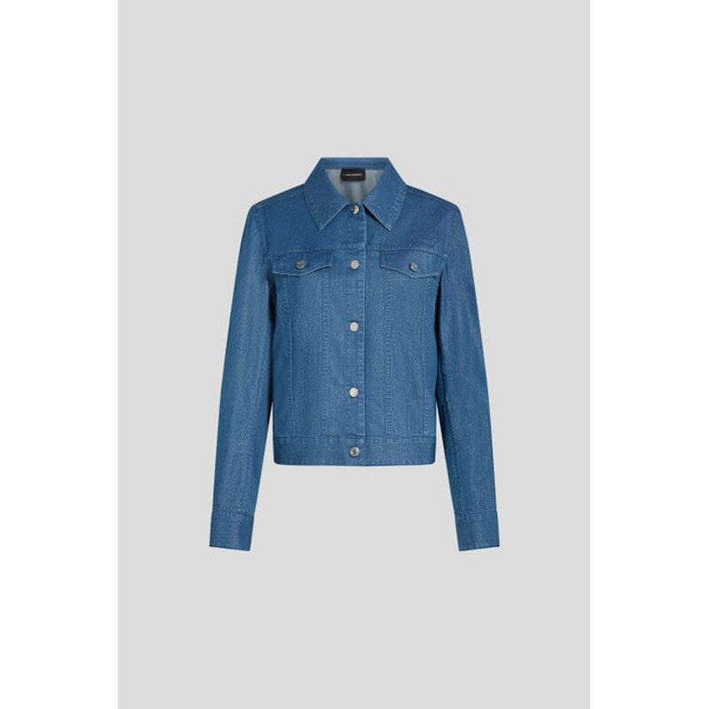 BUNDA KARL LAGERFELD LIGHTWEIGHT SHINY DENIM JACKET