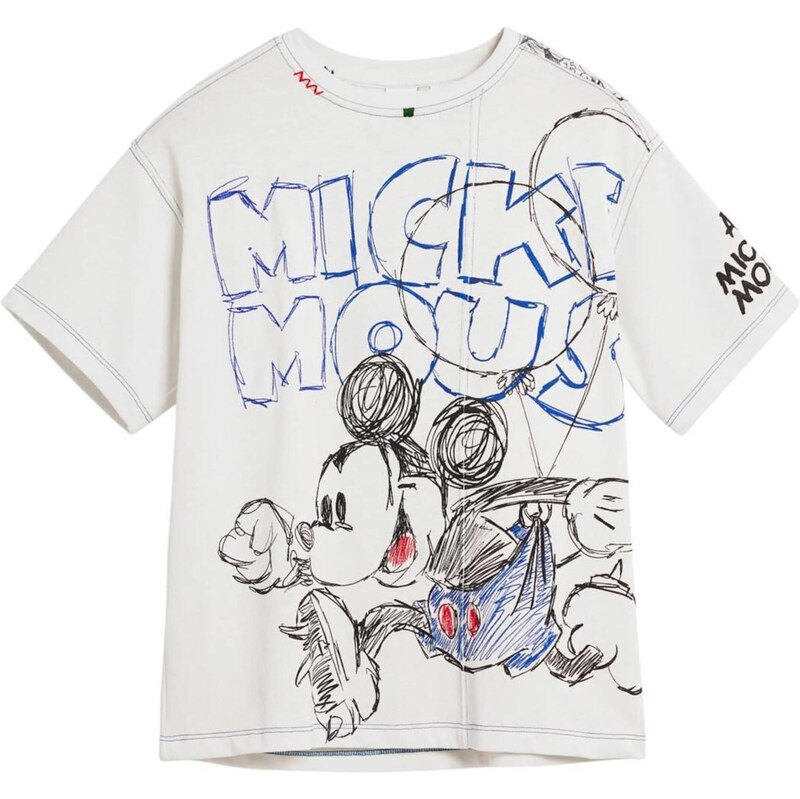 Desigual Tričko Mickey Mouse Running modrá / červená / černá /