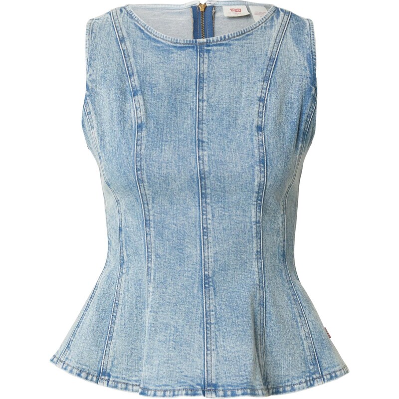 LEVI'S  Top 'Leighton Peplum Top' modrá džínovina