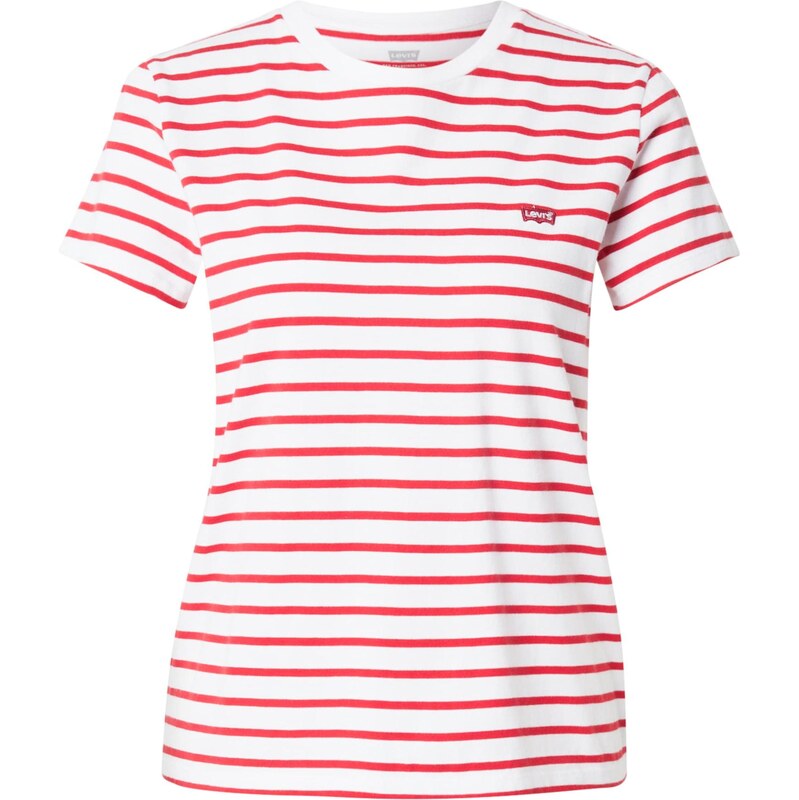 LEVIS  Tričko Perfect Tee krvavě červená / bílá