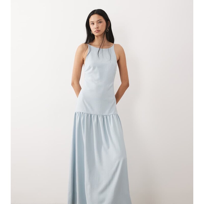 ASOS Tall ASOS DESIGN Tall cami scoop neck drop waist maxi dress in 114434607