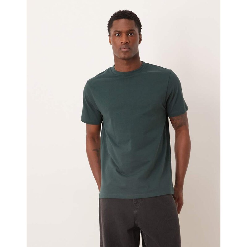 ASOS DESIGN Essentials regular fit t-shirt in dark green