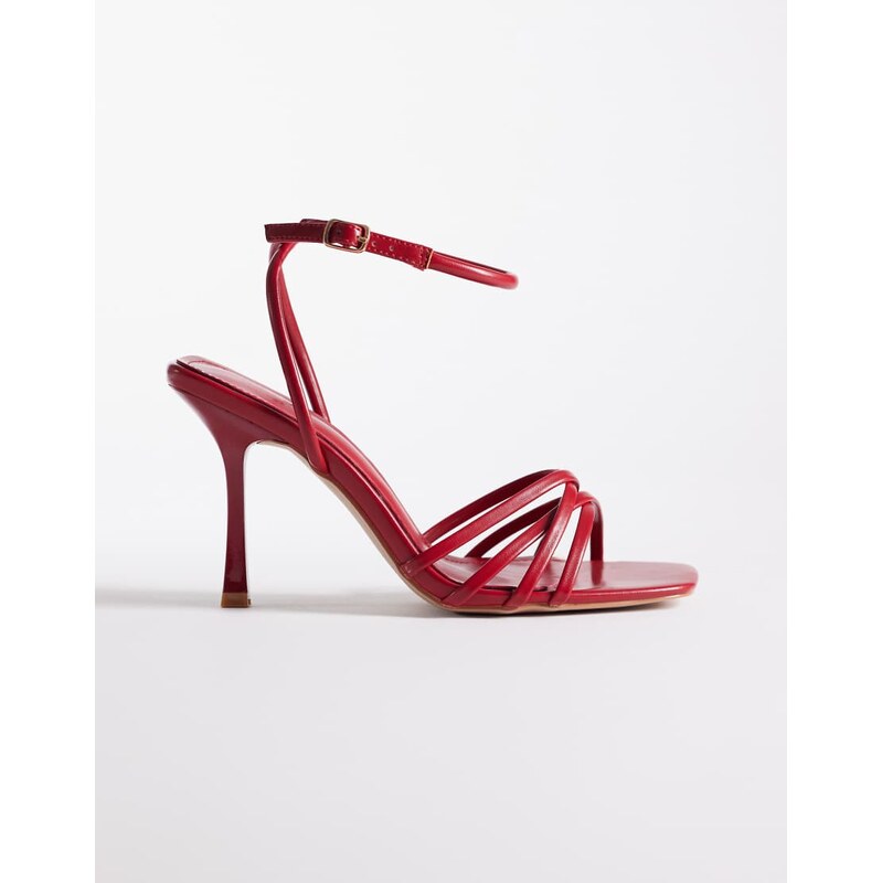 SIMMI Shoes Simmi London Sibelle strappy heeled sandals in red