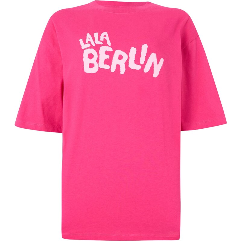 Lala Berlin Tričko Travis pink / bílá 114436735