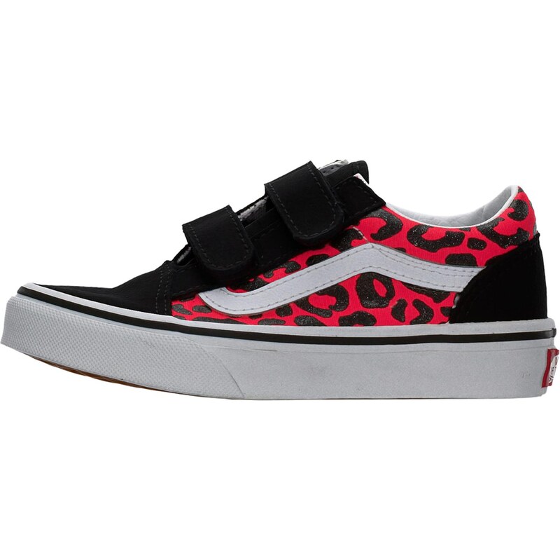 VANS Tenisky Old Skool V šedá / magenta / černá / bílá