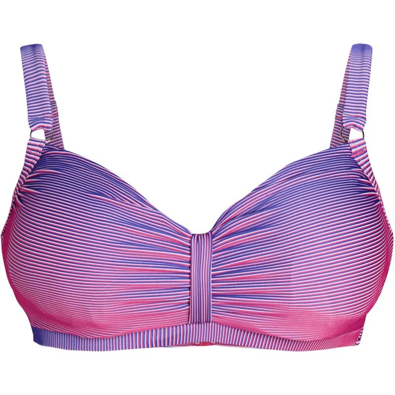 Zizzi Horní díl plavek Svary fialová / pink / bílá