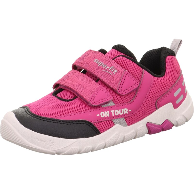 SUPERFIT Tenisky TRACE šedá / pink / bílá
