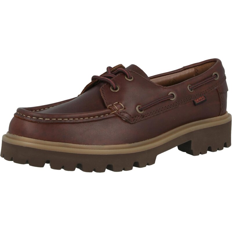 CLARKS Šněrovací boty Cleyhill hnědá 114437233