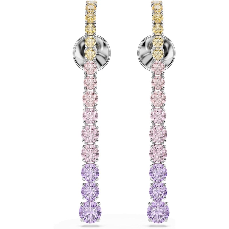 Swarovski Náušnice žlutá / lenvandulová / růžová / stříbrná 114437252