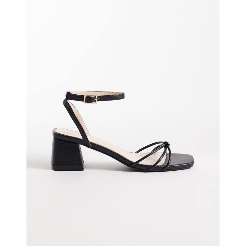RAID Evalina low block heeled sandals in black 114773586