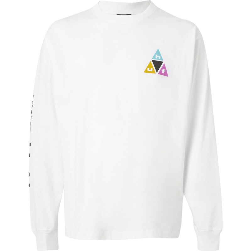 HUF Tričko Prism světlemodrá / pink / černá / bílá