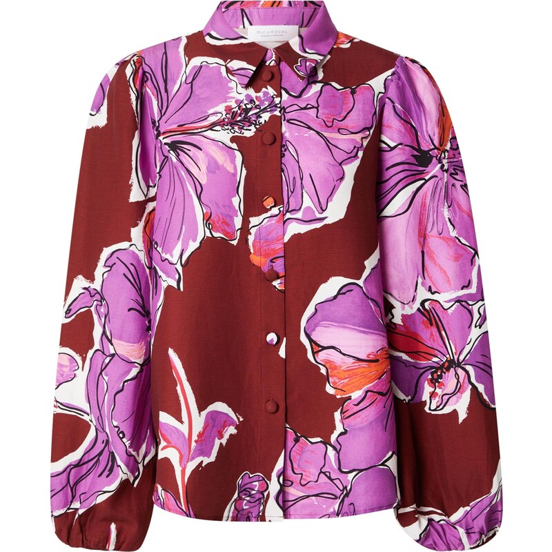 Rich & Royal Halenka pink / bordó / černá / bílá