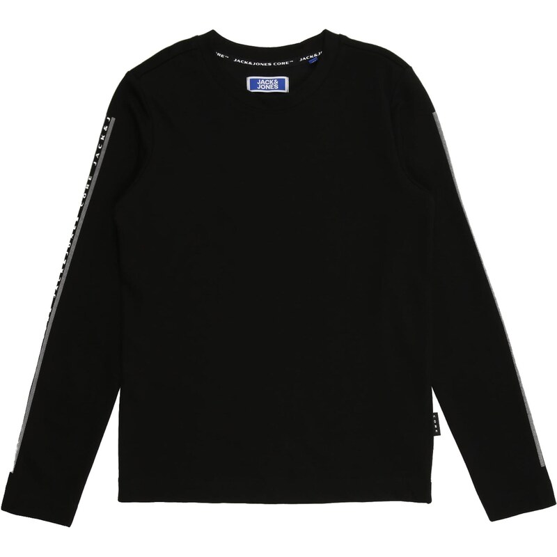 Jack & Jones Junior Tričko JCOFUSION černá / bílá
