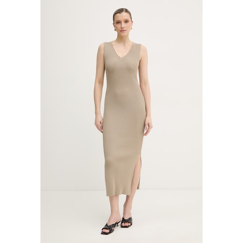 Armani Exchange bodycon šaty z viskózy 114487938