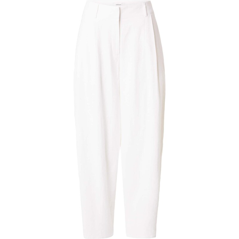 TOPSHOP Kalhoty se sklady v pase BINA kámen 114438032