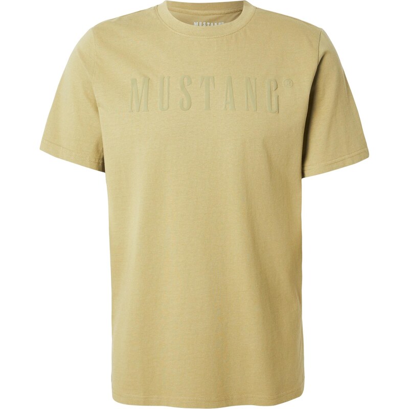 MUSTANG Tričko AUSTIN béžový melír