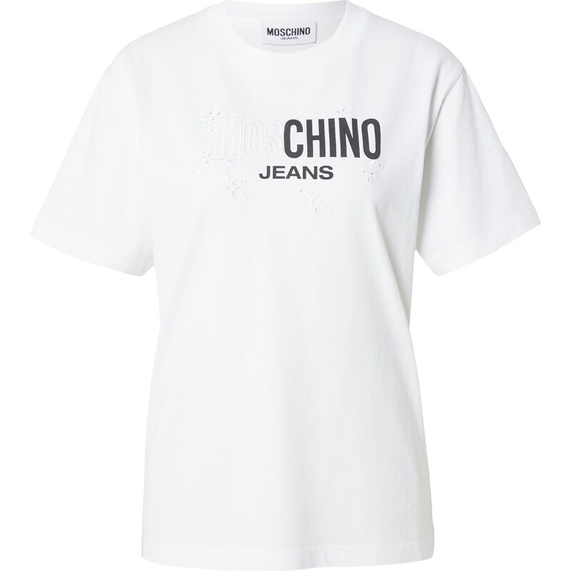 Moschino Jeans Tričko černá / bílá 114437977