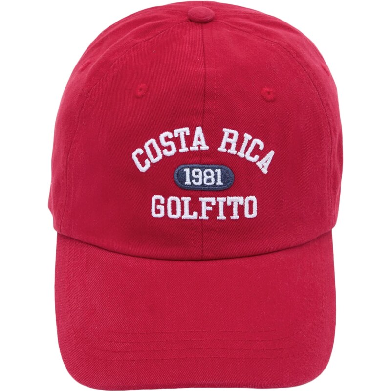 Pull&Bear Kšiltovka COSTA RICA červená / bílá