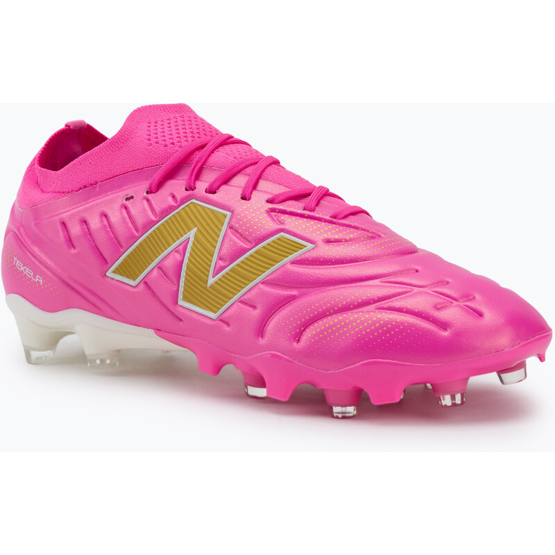 Kopačky New Balance Tekela Pro Low V5 FG pink heat/metallic gold