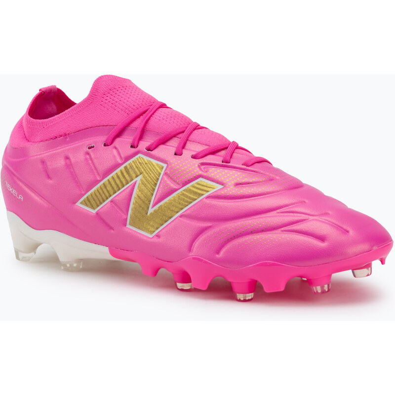 Kopačky New Balance Tekela Team Low V5 FG pink heat/metallic