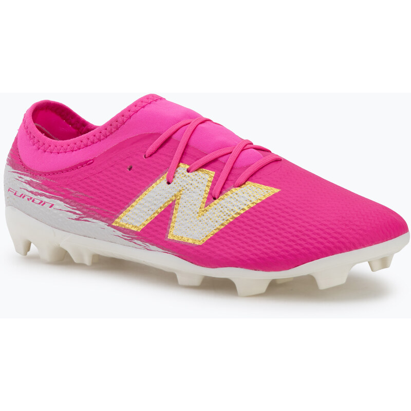 Dětské kopačky New Balance Furon Team V8 FG pink heat/sea salt