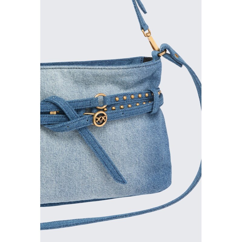 Dámská kabelka PINKO BELT BAG MINI 106177A31GPJDQ džínová