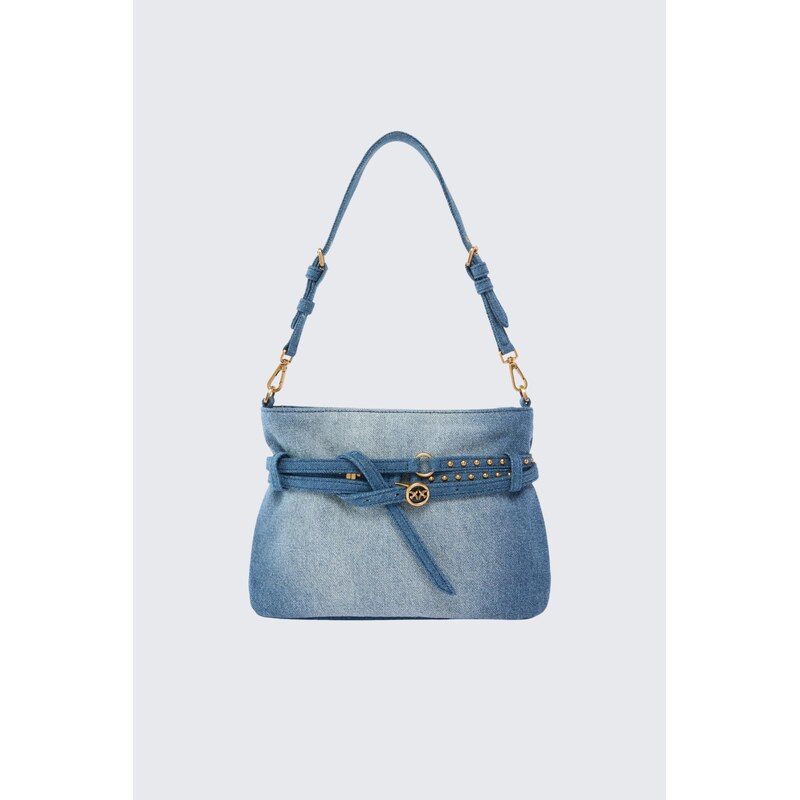 Dámská kabelka PINKO BELT BAG MINI 106177A31GPJDQ džínová