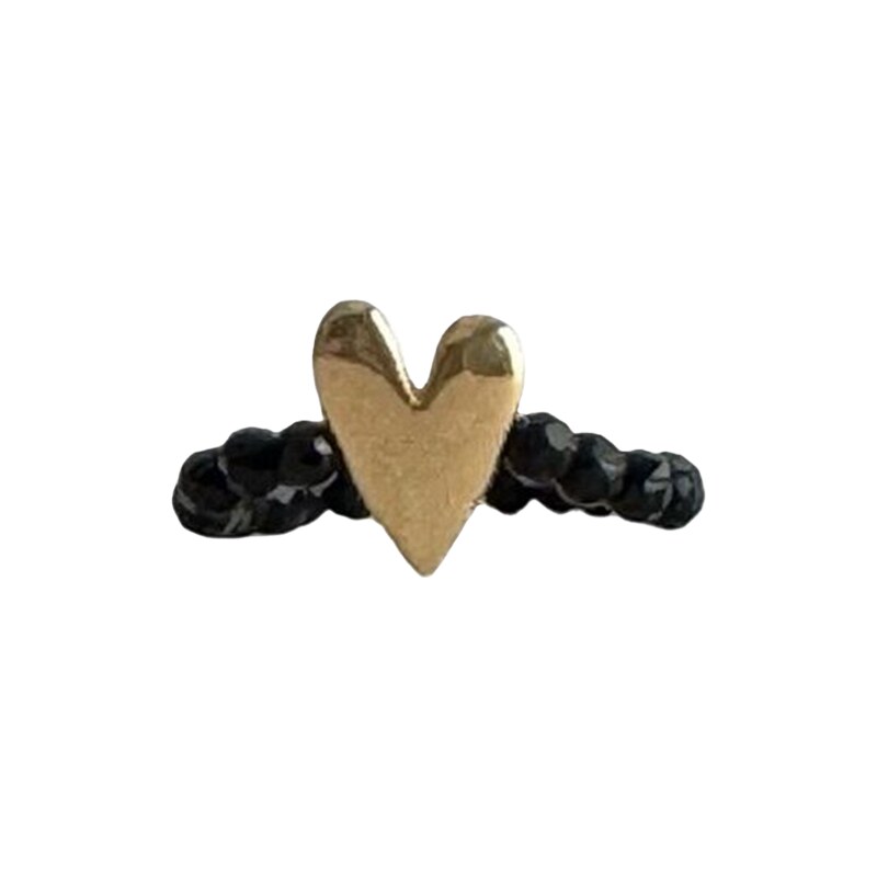 IBU Jewels Prsten Sweet Heart Onyx (B/GP)