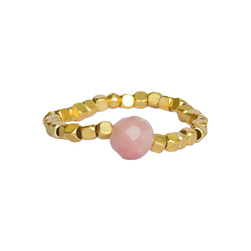 IBU Jewels Prsten Peggy Rose Quartz (B/GP)