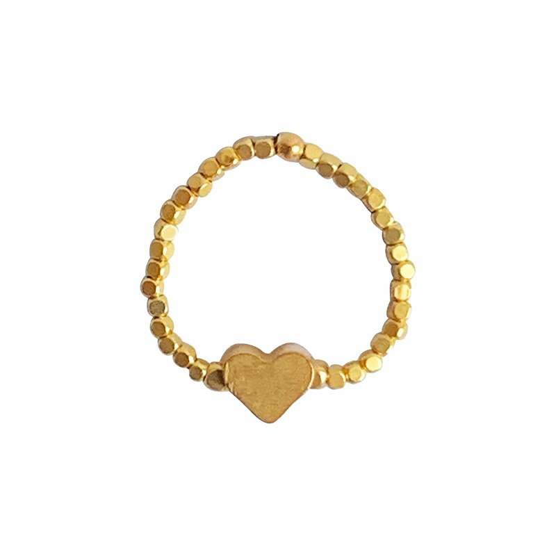 IBU Jewels Prsten Peggy Heart (B/GP)