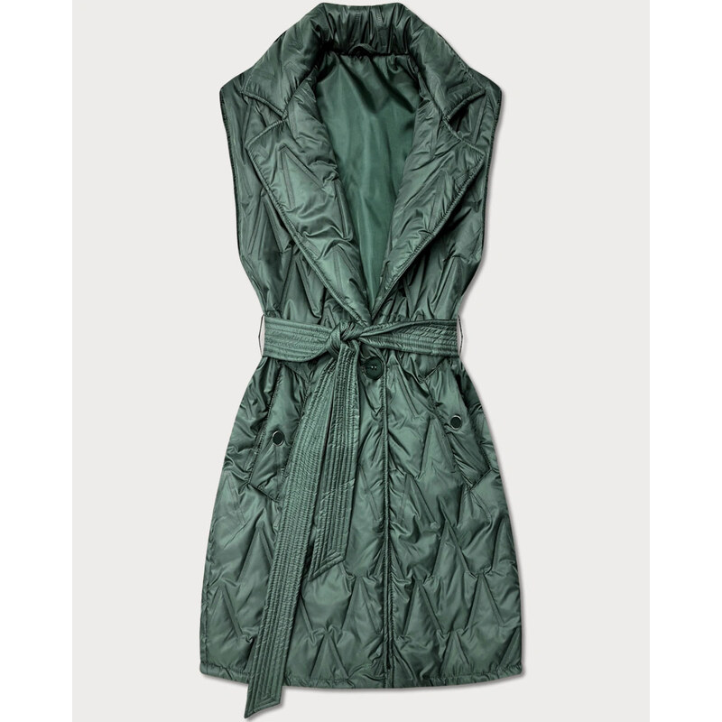 SWEST Khaki prošívaná vesta Goodlookin s páskem (B8603-11) 114443033
